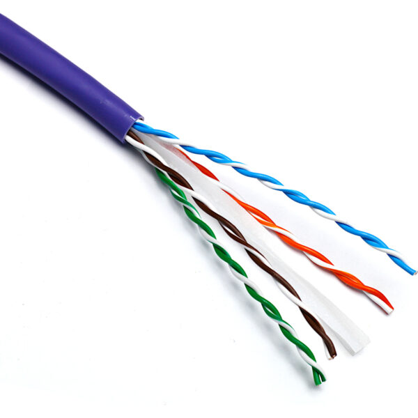 Excel U/UTP kabel cat.6, trd, LSOH, Dca, 1000m, Rl, vijoličen
