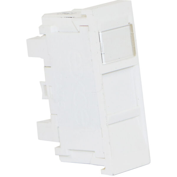 Excel UTP modul RJ45 cat.6, brez zaščite, ozek, bel
