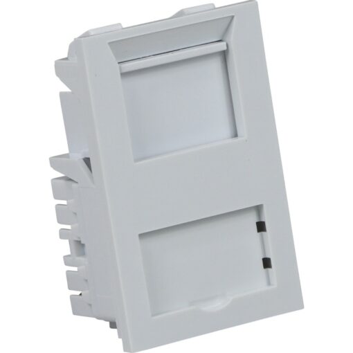 Excel UTP modul RJ45 LJ6C cat.5E, brez zaščite, nizek profil, bel