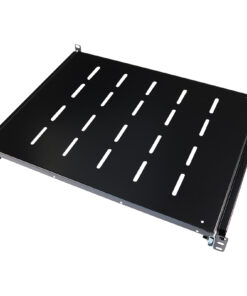 Polica 19inch, izvlečna, 350mm globine, črna (za rack 600, 800mm globine)
