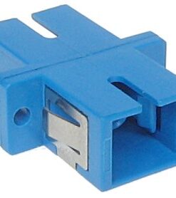 Optični adapter, SC/PC simplex, Singlemode, moder