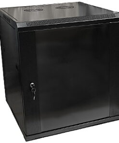 STENSKA OMARA EPRADO, 12HE 630x570x600mm, steklena vrata, črna