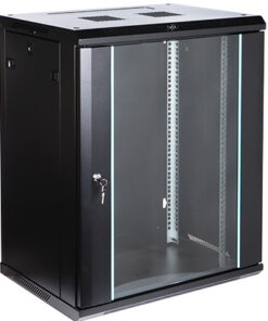 STENSKA OMARA EPRADO, 15HE 770x600x450mm, steklena vrata, črna B