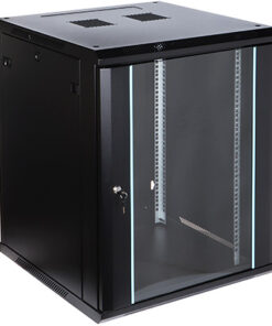 STENSKA OMARA EPRADO, 15HE 770x600x600mm, steklena vrata, črna B