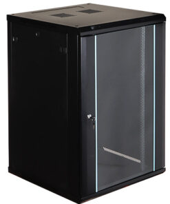 STENSKA OMARA EPRADO, 18HE 905x600x600mm, steklena vrata, črna B
