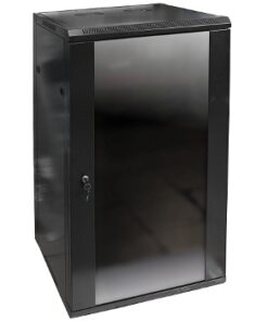STENSKA OMARA EPRADO, 22HE 1100x570x600mm, steklena vrata, črna