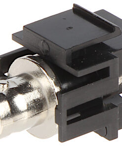 KEYSTONE ADAPTER Z "BNC" ČLENOM, 75Ohm, črn