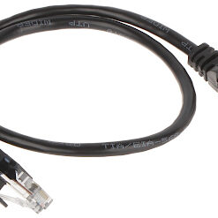 KABEL PATCH RJ45/0.5-BLACK 0.5 m
