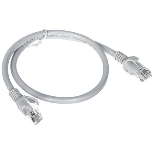 Priključni kabel U/UTP, cat.5e, PVC, siv, 0,5m GP