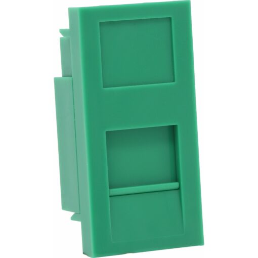 Excel modul za keystone z zaslonko, zelen