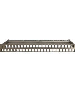 Excel patch panel, keystone, 48 portov, 1U, neopremljen, krom