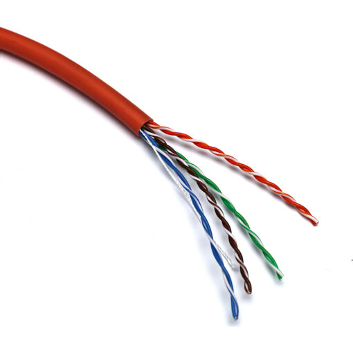 Excel U/UTP kabel cat.5E, trd, LSOH, Dca, 305m, Bx, oranžen
