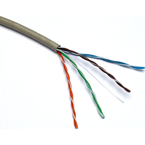 Excel U/UTP kabel cat.5E, trd, PVC, Eca, 500m, Rl, siv
