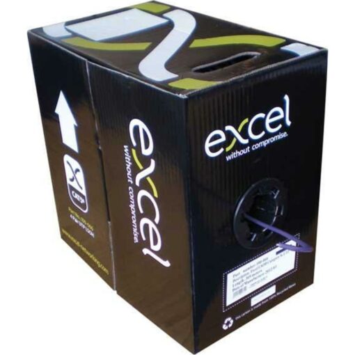 Excel U/UTP kabel cat.5E, trd, LSOH, Dca, 305m, Bx, črn - Image 2