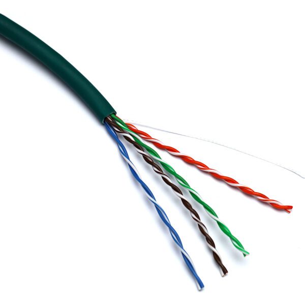 Excel U/UTP patch kabel cat.5E, 4PR, PVC, 305m, zelen