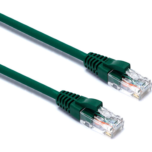 Excel U/UTP patch/lead kabel cat.6, LSOH, z rezilom, 1m, zelen