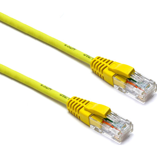 Excel U/UTP patch/lead kabel cat.6, LSOH, z rezilom, 1m, rumen