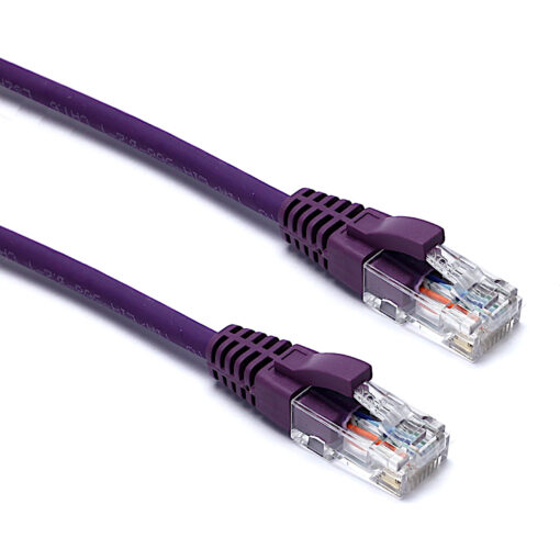 Excel U/UTP patch/lead kabel cat.6, LSOH, z rezilom, 10m, vijoličen