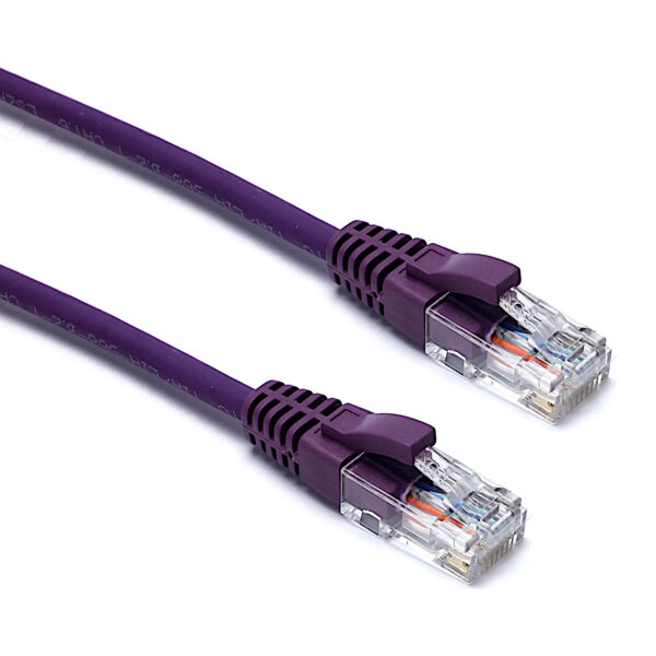 Excel U/UTP patch/lead kabel cat.6, LSOH, z rezilom, 10m, vijoličen