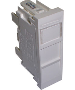 Excel UTP modul RJ45 cat.5E, brez zaščite, ozek, bel
