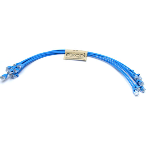 Excel U/UTP L cat.6, mini, P/L, 28AWG, LSOH, 0,5m, moder, PK10 - Image 3
