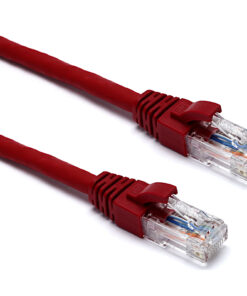 Excel U/UTP patch/lead kabel cat.6A, LSOH, z rezilom, 3m, rdeč
