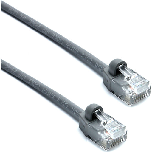 Excel U/UTP kabel cat.6, mini, P/Lead, 28AWG, LSOH, 1,5m, siv