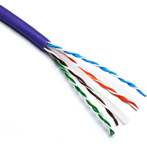 Excel U/UTP kabel cat.6, LSOH, 25AWG, Dca, 305m, Bx, vijoličen