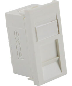 Excel UTP modul RJ45 cat.5E, brez zaščite, Euro, bel