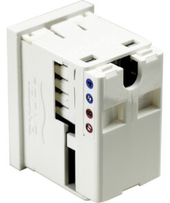 Excel UTP modul RJ45 LJ6C cat.5E, brez zaščite, bel