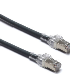 Excel S/FTP kabel cat.6A, HD, P/Lead, LSOH, z rezilom, 0,5m, siv