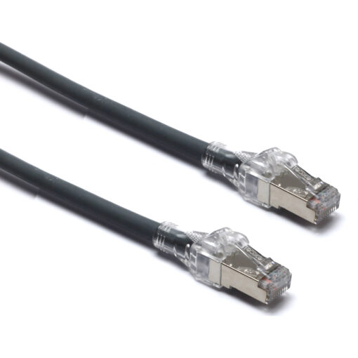Excel S/FTP kabel cat.6A, HD, P/Lead, LSOH, z rezilom, 1m, siv