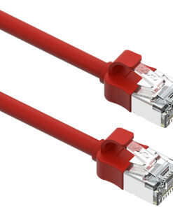 Excel patch/lead kabel cat.6A, mini, 28AWG, 2m, rdeč