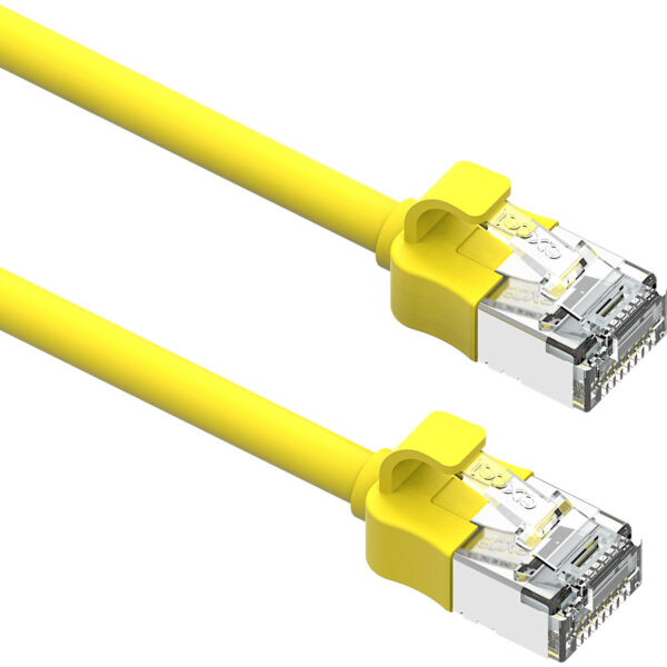 Excel patch/lead kabel cat.6A, mini, 28AWG, 2m, rumen