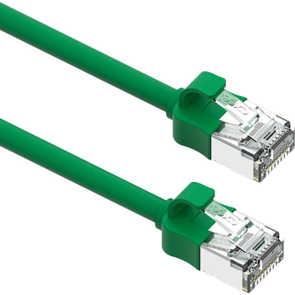 Excel patch/lead kabel cat.6A, mini, 28AWG, 5m, zelen