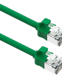 Excel patch/lead kabel cat.6A, mini, 28AWG, 0,3m, zelen, PK10