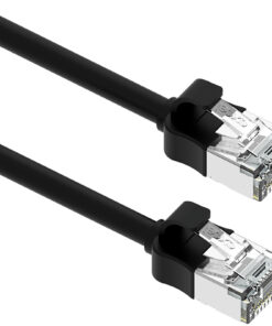 Excel patch/lead kabel cat.6A, mini, 28AWG, 2m, črn
