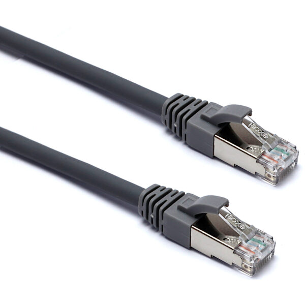 Excel S/FTP patch/lead kabel cat.6A, 1m, siv