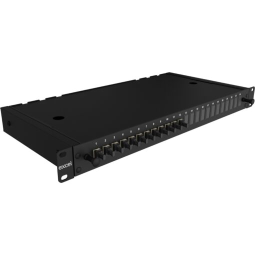 Excel Enbeam 24-smerni optični panel, MM FOP 12 LC DX (24F), bež, P