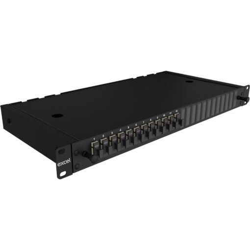Excel Enbeam 24-smerni optični panel, MM FOP 12 SC DX (24F), bež, P