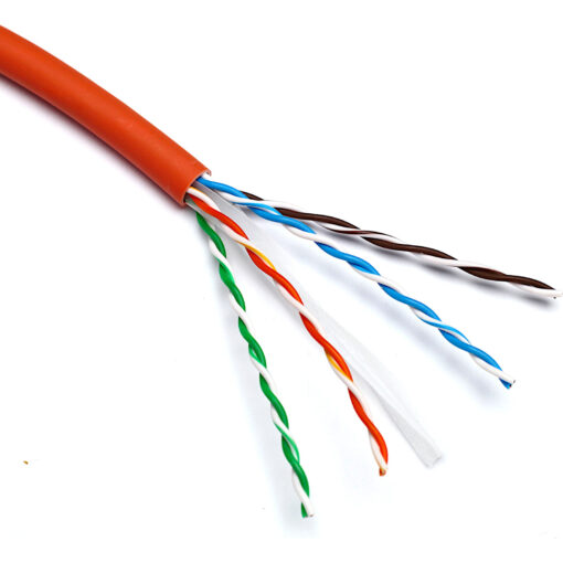 Excel U/UTP kabel cat.6, LSOH, B2ca, 305m, Bx, oranžen