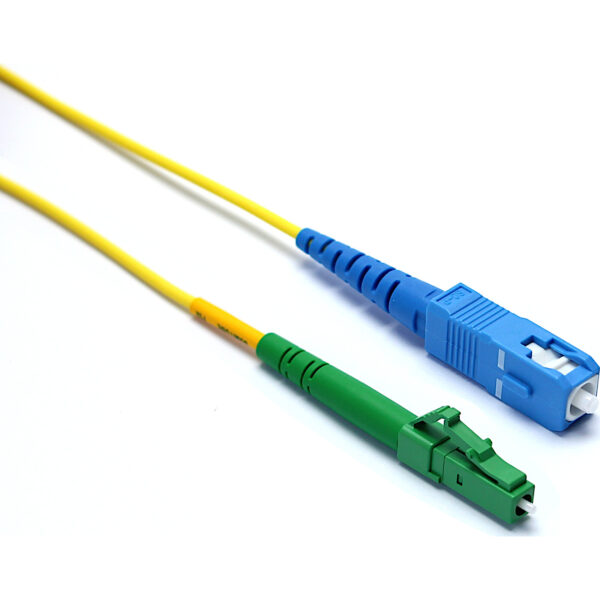 Excel optični kabel, OS2, P/Lead, 2mm, SC/UPC-LC/APC SX, rumen, 2m