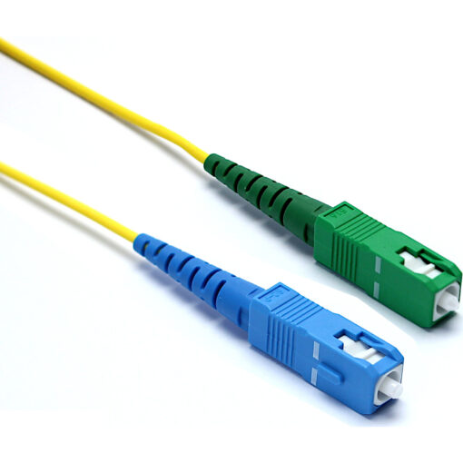 Excel optični kabel, OS2, P/Lead, 2mm, SC/APC-LC/APC SX, rumen, 20m