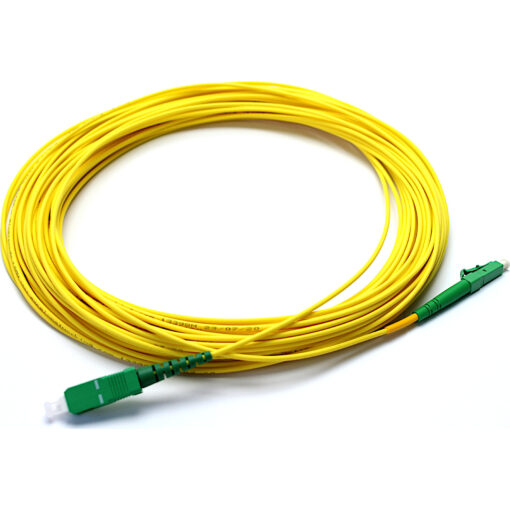 Excel optični kabel, OS2, P/Lead, 2mm, SC/APC-LC/APC SX, rumen, 20m - Image 2