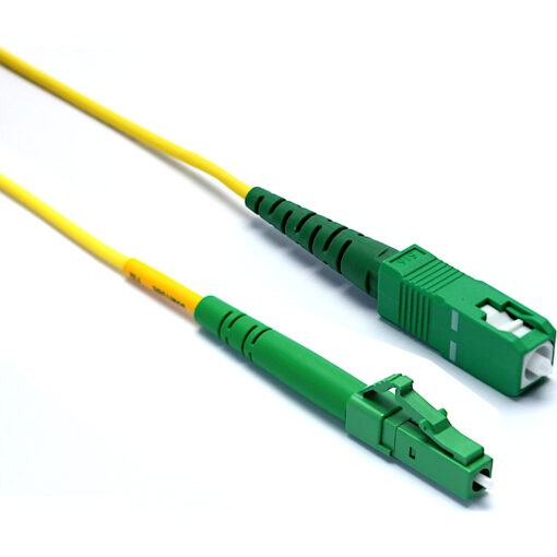 Excel optični kabel, OS2, P/Lead, 2mm, SC/APC-LC/APC SX, rumen, 3m