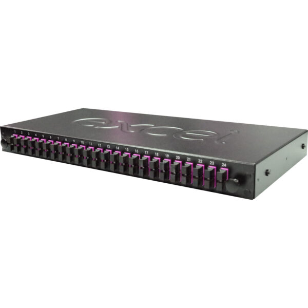 Excel Enbeam 24-smerni optični panel, MM FOP 24 LC QD (96F), vijoličen