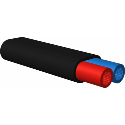 Enbeam HDPE kanal, zunanji, 2x5x3mm, črn