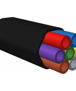 Enbeam HDPE kanal, zunanji, 7x5x3mm, črn