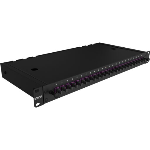 Excel Enbeam 24-smerni optični panel, MM FOP 24 LC DX (48F), vijoličen, P