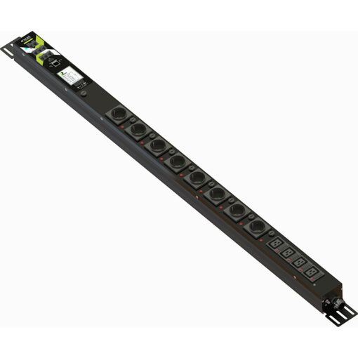 Excel električni razdelilnik, VT 1P PDU 8xSCH 4xC19 INT3 16A Comm, 3m, BF